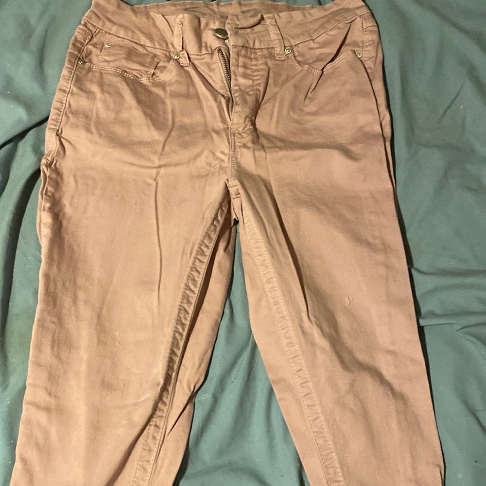 They are light pink jeans